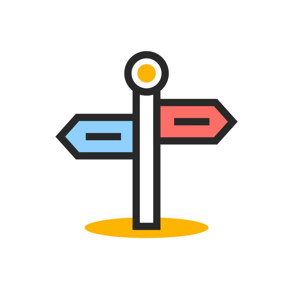 Road sign icon